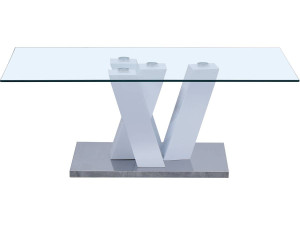 Mesa de centro "Gaya" - 110 x 60 x 40 cm - Lacado Blanco 2