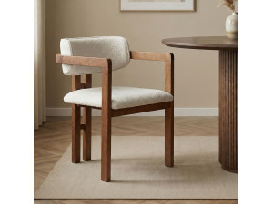 Silla de madera "Toscana" - 54 x 54 x 76 cm - Blanca 2