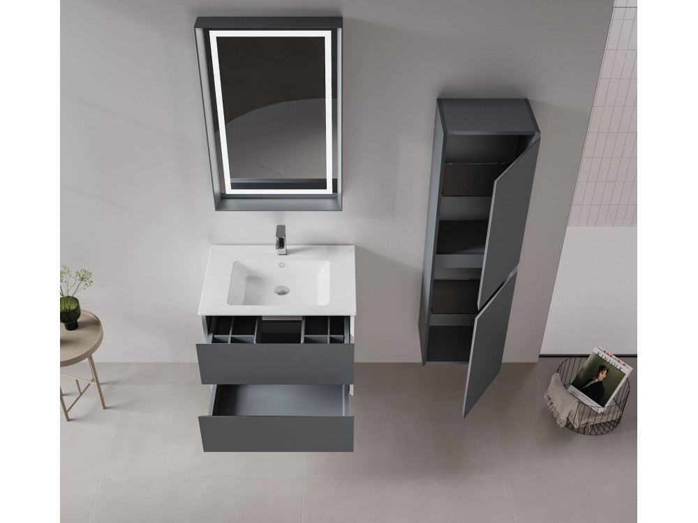 Mueble para lavabo «Nest 71 v2» - 71 x 51 x 55 cm - Antracita mate
