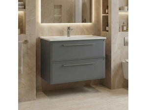 Mueble para lavabo «Nuvola 80 v2» - 80 x 50 x 62 cm - Gris 2