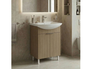 Mueble para lavabo «Purus 55» - 55 x 50 x 83 cm - Roble Sonomo 2