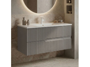 Mueble para lavabo «Moonlight 90 v2» - 91 x 51 x 51 cm - Matte Mink 2