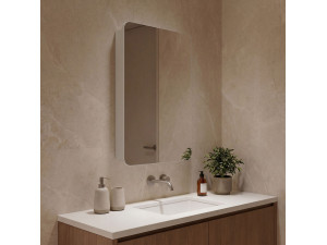 Mueble de baño con espejo «Orbit 50» - 50 x 16 x 71 cm - Blanco 2