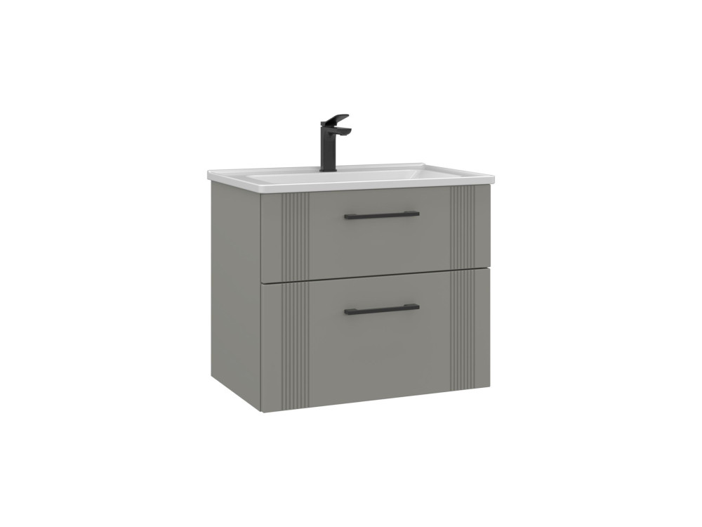 Mueble para lavabo «Bari 65 v2» - 65 x 45 x 55 cm - Mate Cashmere
