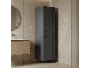 Armario de baño «Bari 40» - 40 x 32 x 138 cm - Antracita mate 2