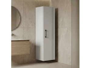 Armario de baño «Bari 40» - 40 x 32 x 138 cm - Blanco mate 2