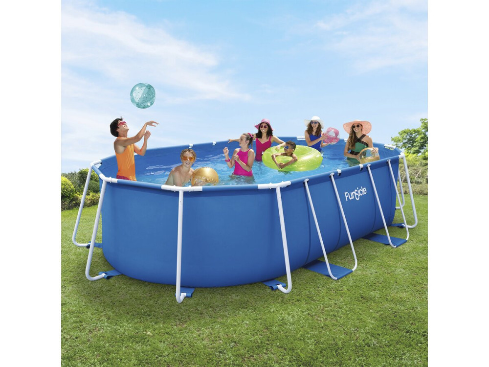 Piscina tubular ovalada "Tina" - 4,24 x 2,50 x 1 m
