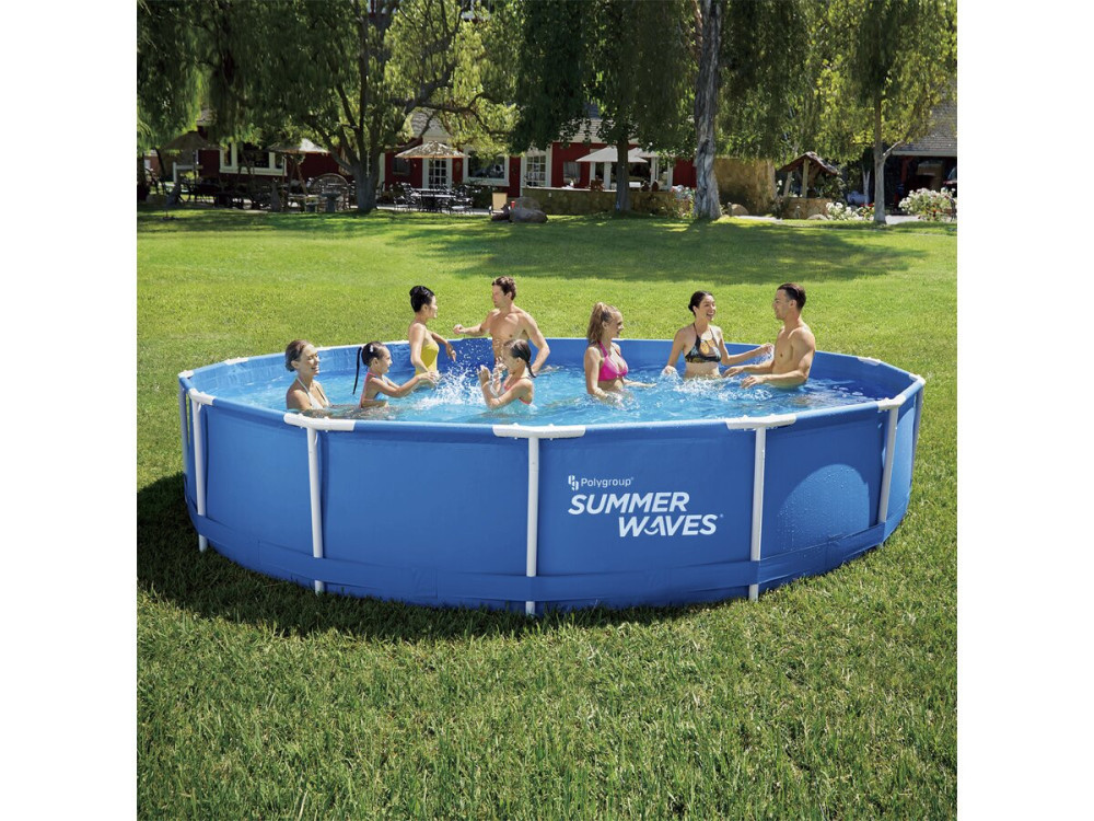 Piscina tubular redonda "Annie" - 4,57 x 4,57 x 0,84 m - Azul