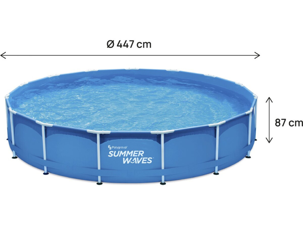 Piscina tubular redonda "Annie" - 4,57 x 4,57 x 0,84 m - Azul