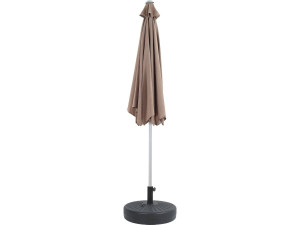 Parasol de Jardín Aluminio “Sol” – Gris -Ø3m con base 2