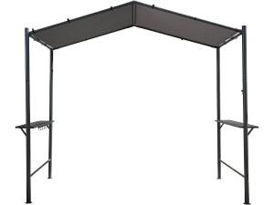 Cenador pérgola para barbacoa - 277 x 149 cm - Antracita
