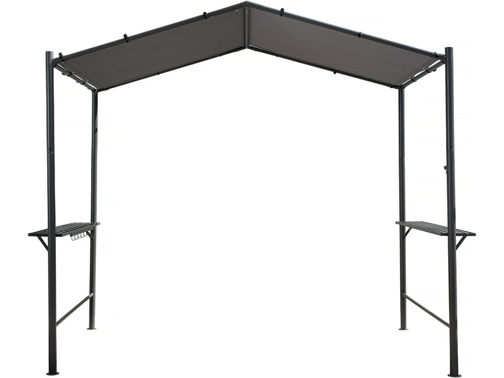 Cenador pérgola para barbacoa - 277 x 149 cm - Antracita