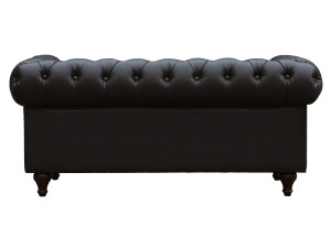 Sofá Chesterfield "Aliza"- 2 plazas - Marron 2