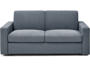 Sofá cama convertible express "Diana" de tela - Cama de 120 cm - 2 plazas - Gris