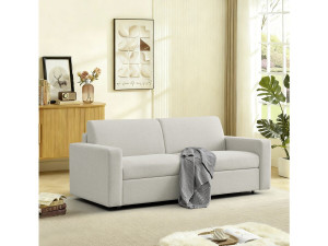 Sofá convertible Express "Diana" de tela - Zona de descanso de 140 cm - 3 plazas - Beige 2