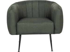 Sillón de tela "Diana" -  81 x 73 x 72 cm - Gris oscuro 2