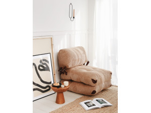 Sillón-cama de tela "Fold" - 80 x 60 x 70 cm - Marrón 2