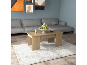 Mesa de centro "Diana" - 102 x 50 x 43 cm - Roble 2