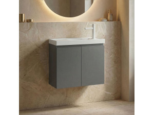 Mueble para lavabo «Ferla 60» - 60 x 22 x 50 cm - Gris mate 2