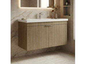 Mueble para lavabo «Desna 100» - 100 x 45 x 58 cm - Roble Sonomo 2