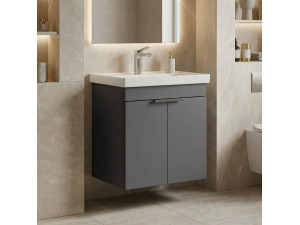 Mueble para lavabo «Desna 50» - 50 x 38 x 58 cm - Antracita mate 2