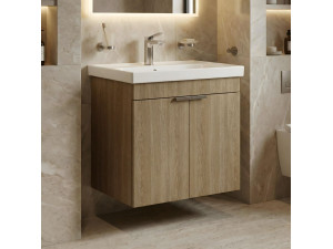 Mueble para lavabo «Desna 60» - 60 x 45 x 58 cm - Roble Sonomo 2