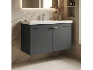 Mueble para lavabo «Desna 80» - 80 x 45 x 58 cm - Antracita mate 2