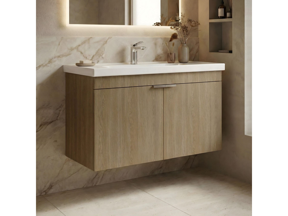 Mueble para lavabo «Desna 80» - 80 x 45 x 58 cm - Roble Sonomo
