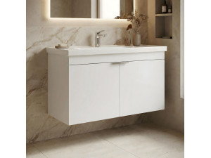 Mueble para lavabo «Desna 90» - 90 x 45 x 58 cm - Blanco mate 2