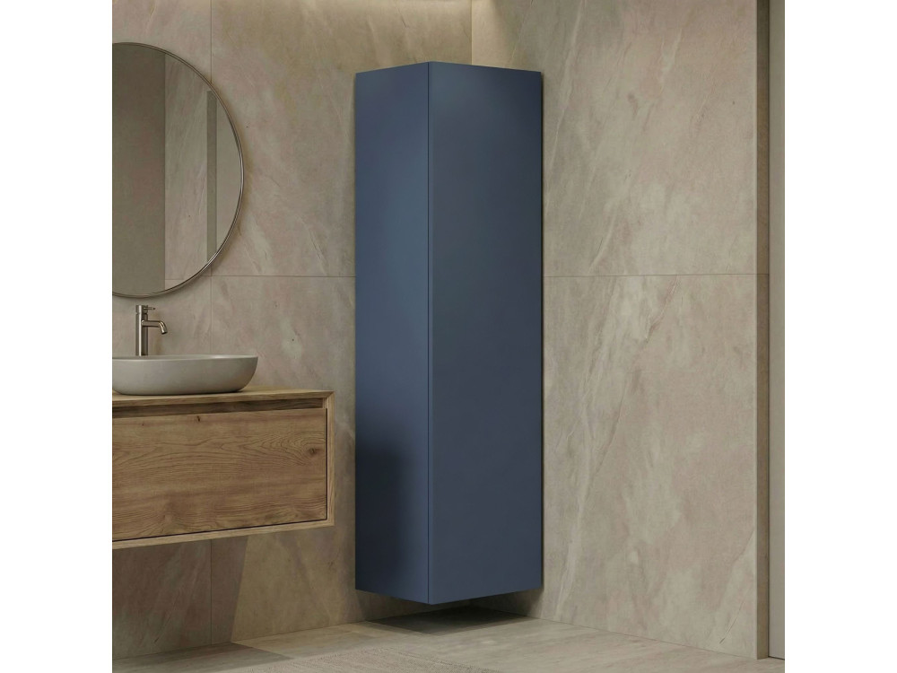 Armario de baño «Ferla 30» - 30 x 25 x 100 cm - Azul petróleo