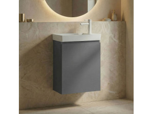 Mueble para lavabo «Ferla 40» - 40 x 22 x 50 cm - Gris mate 2