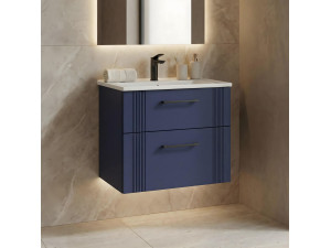 Mueble para lavabo «Bari 65 v2» - 65 x 45 x 55 cm - Azul marino mate 2