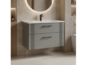 Mueble para lavabo «Bari 85 v2» - 85 x 45 x 55 cm - Mate Cashmere 2