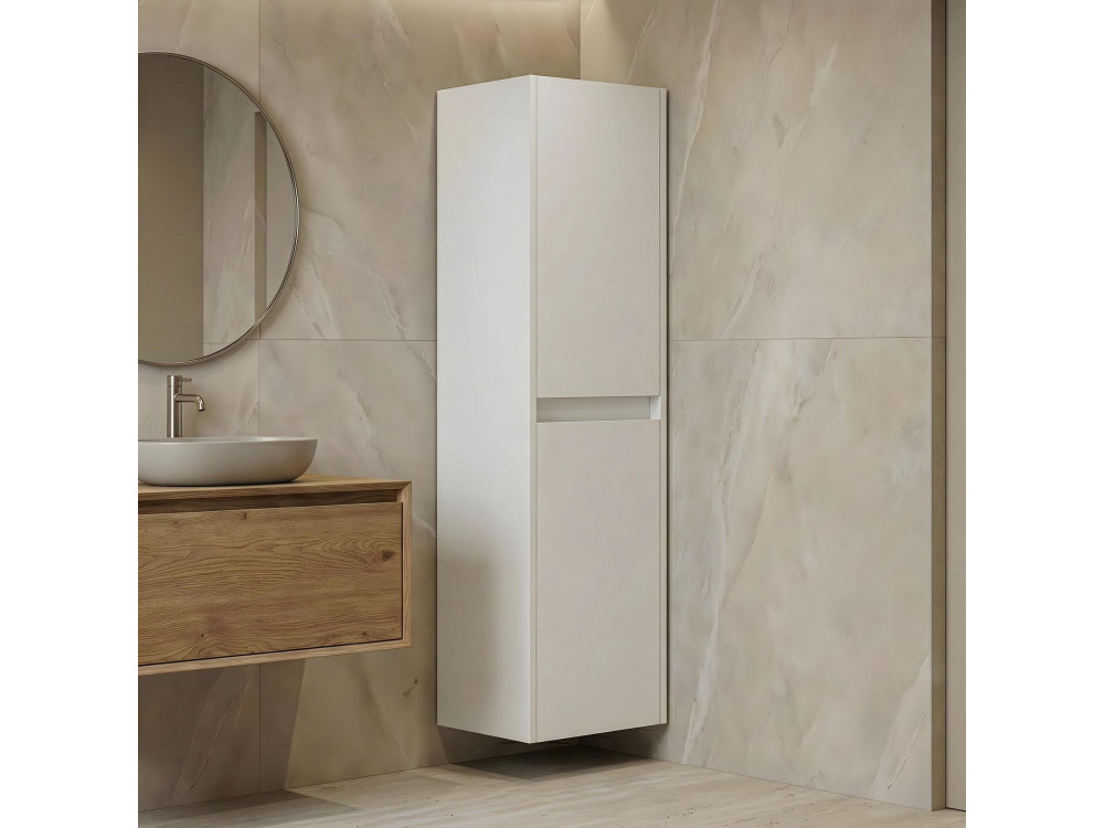 Armario de baño «Arno 40» - 40 x 27 x 138 cm - Blanco