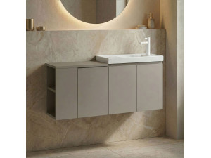 Mueble para lavabo «Ferla 110» - 110 x 22 x 45 cm - Matte Mink 2