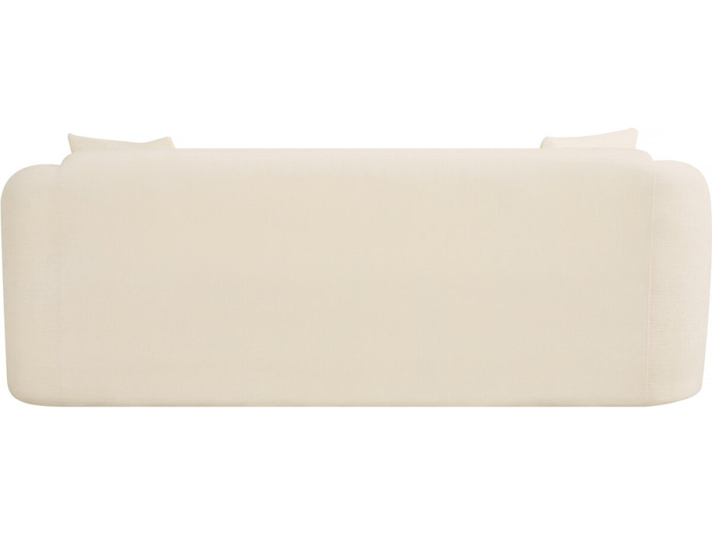 Sofá fijo recto de tela "Ondine" - 3 plazas - Beige