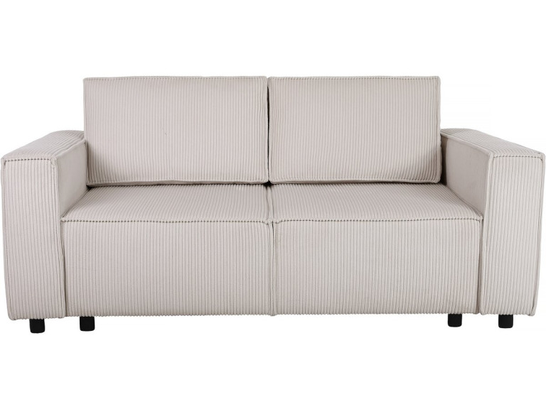 Sofá convertible recto en pana "Montaigne S" - 3 plazas - Beige