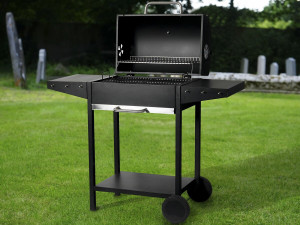 Barbacoa de carbón "Duc" - 119 x 50 x 101 cm - Negro 2