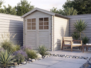 Caseta de jardín de madera "Beaumont" - 4,48 m² - 223 x 201 cm - 28 mm 2