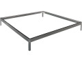 Base para invernadero en policarbonato "Hortensia 3,65m²" color Zinc