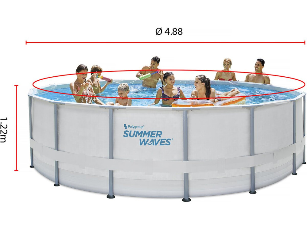Piscina tubular "Elite" - Ø 4.88 x 1.22 m