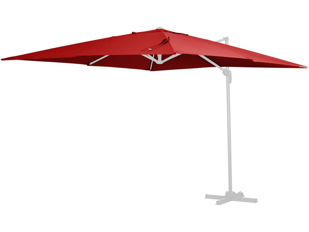 Tela de recambio para el parasol "Sun 3" - 3 x 3 m - Rojo