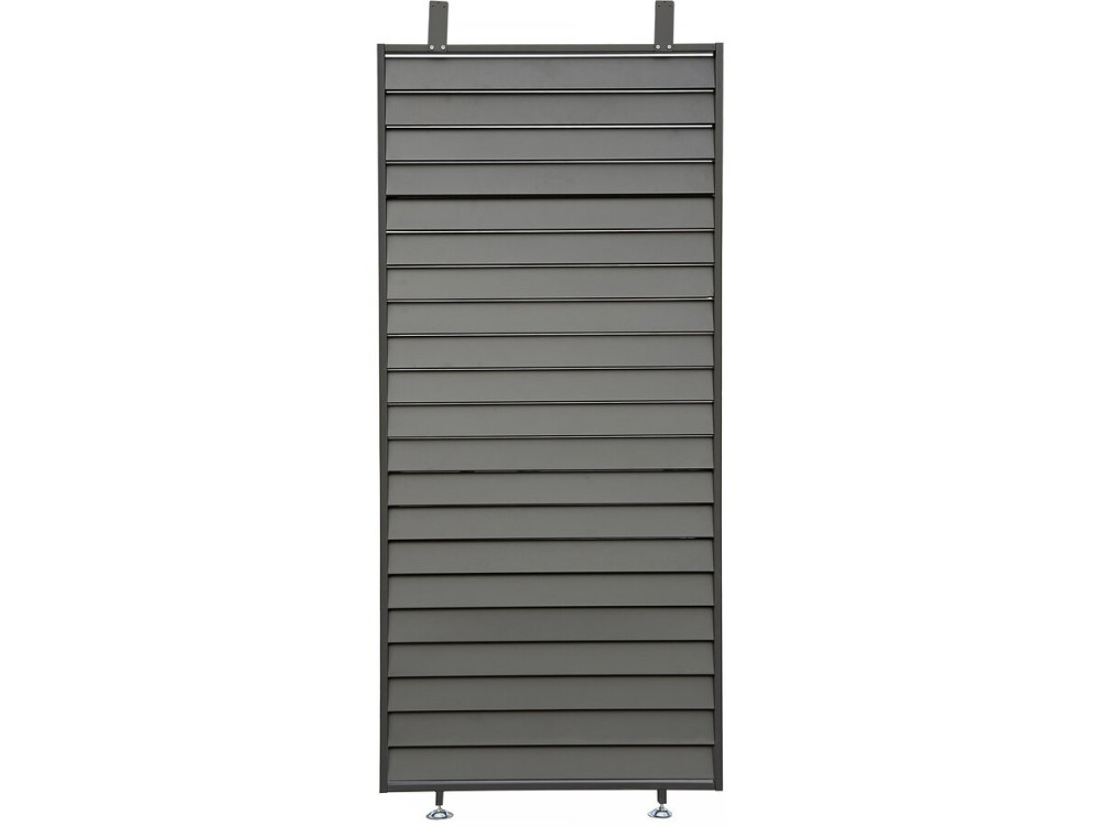 Pérgola bioclimática con 9 lamas de aluminio «Kensington» - 3 x 6 m - Gris