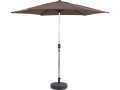 Parasol de Jardín Aluminio “Sol” – Gris -Ø3m con base - Gris