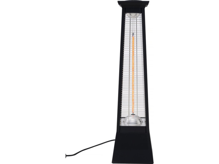 Calefactor eléctrico radiante de fibra de carbono "Volcano" - 2000W - Negro
