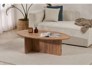 Mesa baja de madera "Orba" - 120 x 65 x 40 cm - Pino Atlántico 2