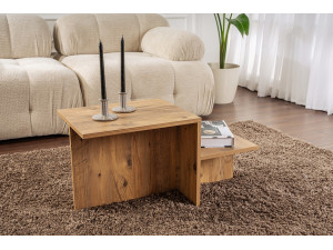 Mesa baja de madera "Harmony" 80 x 40 x 40 cm - Pino Atlántico 2
