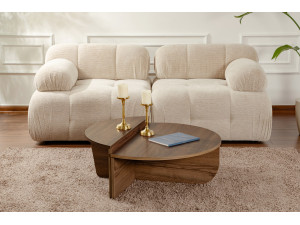 Mesa baja de madera "Orion" - 90 x 60 x 30 cm - Nogal 2