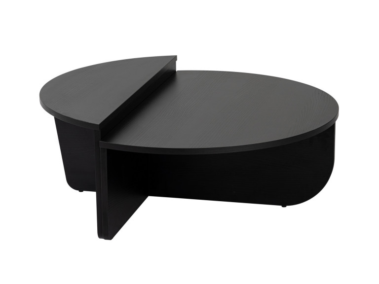 Mesa baja de madera "Orion" - 90 x 60 x 30 cm - Madera negra
