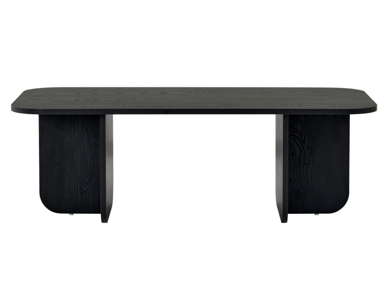 Mesa baja de madera "Akira" 120 x 60 x 41 cm - Madera negra